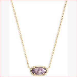 14k Gold-Plated Pendant Necklace with Lobster Clasp